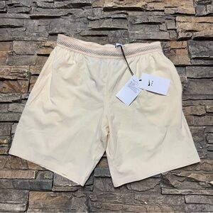 NEW Nike x MMW Athletic Shorts Men’s Small Cream Lined Gym Active Dri Fit NWT